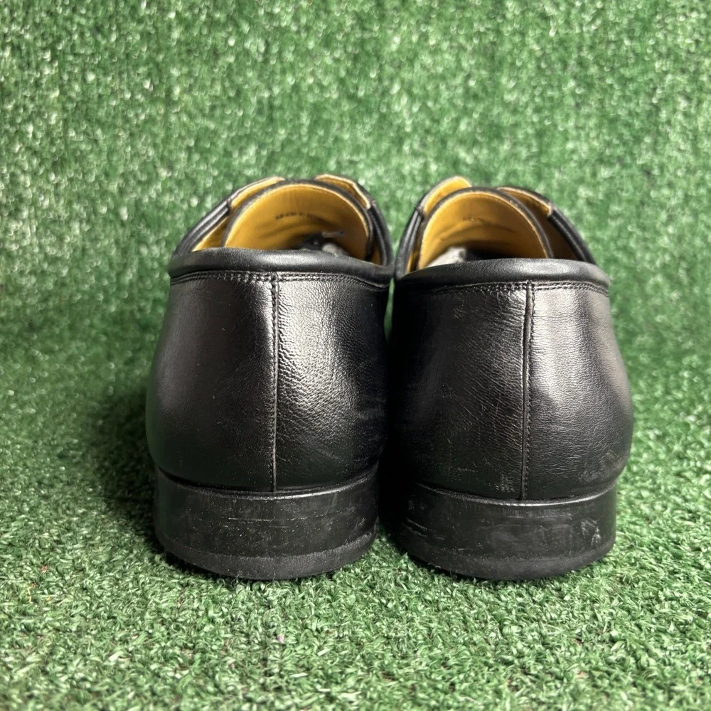 Magnanni‎ Leather Lace Up Apron Toe 12653 Classic Derby Shoes Black Mens Sz 11 D